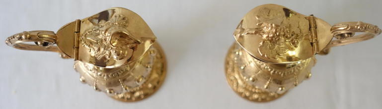 Antique solid silver gilt Antique French Cruets